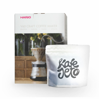 Zestaw: Drip Hario V60 + dowolna kawa jasno palona